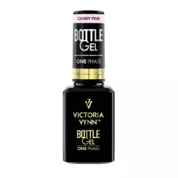 Jednofazowy żel UV  w butelce z pędzelkiem BOTTLE GEL Candyb Pink 15 ml Victoria Vynn